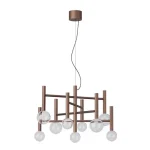 Redo BOLLA függeszték fém, üveg, barna, áttetsző, LED, 42W, 3212lm, 2700K-3000K - 01-4556 Ne maradj le