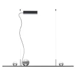 Redo DUNE függeszték fém, üveg, fekete, füstszín, LED, 40W, 1821lm, 2700K - 01-4296 Ajánlat