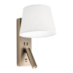 Redo NEMIA fali lámpa fém, bronz, E27+LED, 15W, 135lm, 2700K - 01-4763 Akciós ár