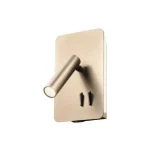 Redo QUDA fali lámpa fém, bronz, LED, 6W+3W, 330lm+135lm, 3000K - 01-4474 Biztonságos fizetés