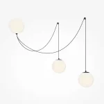 Újdonság Maytoni TWINS függeszték fém, üveg, fekete, fehér, LED, 26W, 3000K, 1700Lm - MOD427PL-L30B3K1