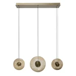 Prémium AzzardoANDORA függeszték fém, üveg, borostyán, arany, LED, 28W, 3000K, 2025Lm - AZ-6884