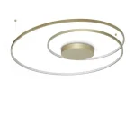 Prémium IdealLux OZ mennyezet lámpa fém, akril, sárgaréz, fehér, LED, 75W, 3000K, 8300Lm - 365022