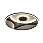 Vásárlói kedvenc Searchlight Zendisc mennyezeti lámpa fém, fekete, LED, 20W, 3108lm, 3000K - 82100-39BK
