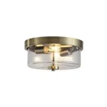 Searchlight Preston mennyezeti lámpa fém, üveg, sárgaréz, áttetsző, E27, 60W - 66210-2AB Akció