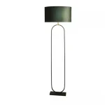 Searchlight Modish állólámpa fém, szövet, fekete, zöld, E27, 60W - EU95101GR Korlátozott ajánlat