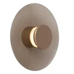 Szezonális akció Lucide SANTIAGO fali lámpa fém, üveg, pezsgő, borostyán, LED, 10W, 330lm, 2700K-4000K - 23201/12/62