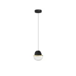 NovaLuce DORINfüggeszték fém, üveg, fekete, arany, áttetsző, LED, 7W, 3000K, 408 Lm - 9214170 Árcsökkenés