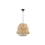 NovaLuce SOL függeszték fém, rattan, fekete, barna, E27 - 9586803 Kihagyhatatlan ajánlat