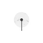 NovaLuce MARU fali lámpa fém, alabástrom imitáció, fekete, LED, 6W, 3000K, 262Lm - 9019826 Rendeld meg most