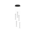NovaLuce PHEME függeszték fém, akril, nikkel, fekete, áttetsző, LED, 21W, 2700K, 1470Lm - 9214151 Bestseller