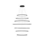 NovaLuce MAELO függeszték fém, műanyag, fekete, LED, 260W, 2700-3000-4000K, 17324Lm - 9130644 Olcsó