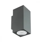 Redo QUAD kültéri fali lámpa fém, üveg, szürke, áttetsző, LED, 3000K, 6W, 540lm, IP65 - 90088 Expressz kézbesítés