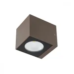 Redo TEKO kültéri fali lámpa fém, üveg, barna, áttetsző, LED, 3000K, 6W, 450lm, IP65 - 90099 Azonnal elérhető