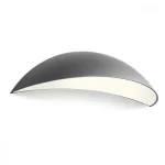Redo PALMA kültéri fali lámpa fém, műanyag, szürke, fehér, LED, 3000K, 18W, 1053lm, IP54 - 90235 Kiárusítás