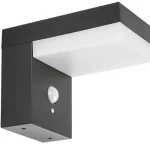 Rabalux Zrebar kültéri fali szolár lámpa mozgásérzékelővel fém, műanyag, fekete, fehér, LED, 4000K, 6W, 450lm, IP44 - 77009 Legnépszerűbb
