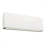 Redo KAMAL kültéri fali lámpa fém, üveg, fehér, áttetsző, LED, 4000K, 15W, 1080lm, IP54 - 90390 Legkelendőbb