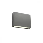 Ne maradj le Redo KAMAL kültéri fali lámpa fém, üveg, szürke, áttetsző, LED, 3000K, 4.4W, 280lm, IP54 - 90376