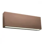 Vedd meg online Redo KAMAL kültéri fali lámpa fém, üveg, barna, áttetsző, LED, 4000K, 15W, 1080lm, IP54 - 90392