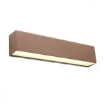Redo OMNIA kültéri fali lámpa fém, üveg, barna, fehér, LED, 4000K, 12W, 674lm, IP54 - 90398 Exkluzív ajánlat