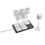 Ne maradj le Trio FERNANDEZ kültéri asztali lámpa műanyag, fehér, LED, 2700K-4000K-6000K, 6x1.5W, 6x130lm, IP54 - R54096631