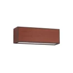 NovaLuce BROWN kültéri solar fali lámpa fém, üveg, barna, fehér, LED, 3000K, 2W, 82lm, IP65 - 9030584 Szezonális akció