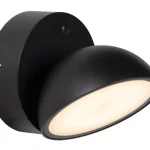Rendeld meg most Lucide FINN kültéri fali lámpa fém,műanyag,fekete,opál,LED,3000K,12W,1200Lm,IP54 - 22865/12/30