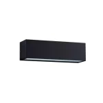 NovaLuce FLORA kültéri fali lámpa fém, üveg, fekete, LED, 10W, 3000K, 686 Lm, IP54 - NL-9030807 Szuper akció