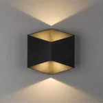 Nowodvorski TRIANGLES kültéri fali lámpa fém, üveg, fekete, LED, 10W, 3000K, 700Lm, IP54 - 8142 Olcsóbb