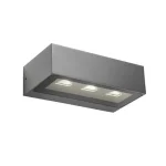 Redo CAPE kültéri fali lámpa fém, üveg, szürke, áttetsző, LED, 15.5W, 930lm, 2700K, IP54 - 90666 Expressz szállítás