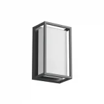 Redo QUADRIS kültéri fali lámpa fém, műanyag, szürke, opál, LED, 12W, 913lm, 2700K-3000K, IP54 - 90745 Vásárlói kedvenc