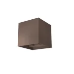 Végkiárusítás Redo VARY kültéri fali lámpa fém, barna, LED, 2x 10W, 1000lm, 2700K, IP54 - 90755