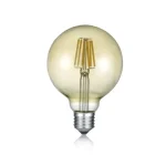 Outlet Trio LED izzó üveg, borostyán, E27 - 988-679