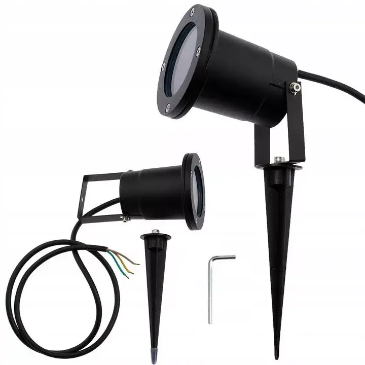 Kedvezmény LED kerti lámpa GU10 IP65 TIGHT Fekete - 1m kábel