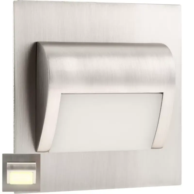 Lépcső lámpatest DECORUS 9 LED 1.2W Satin ProVero Warm Azonnali szállítás