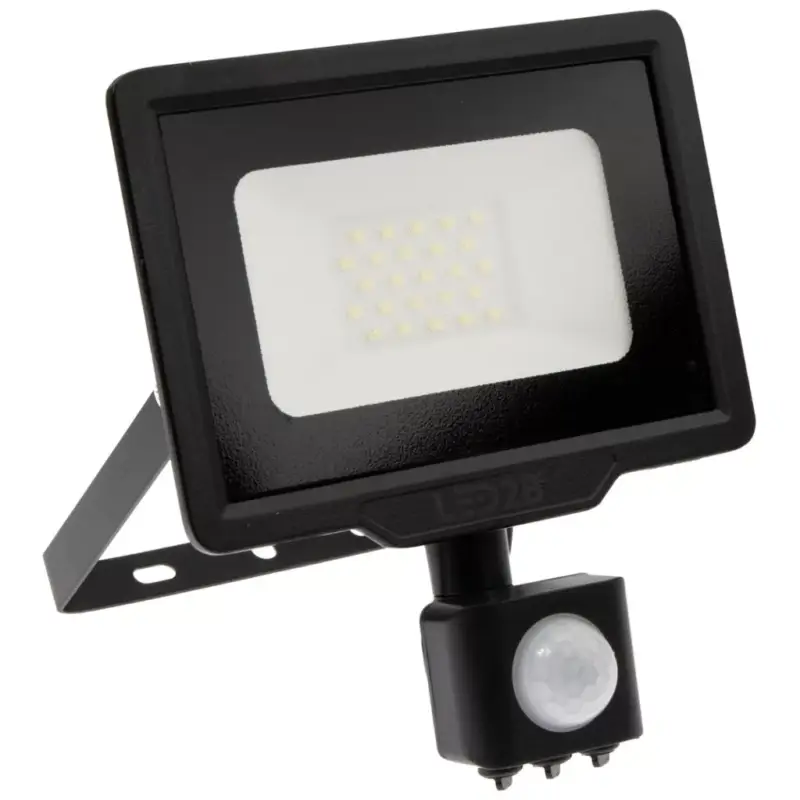 Biztonságos fizetés LED reflektor 20W 1600lm 6000K IP44 fekete LED2B KOBI MHC mozgásérzékelővel