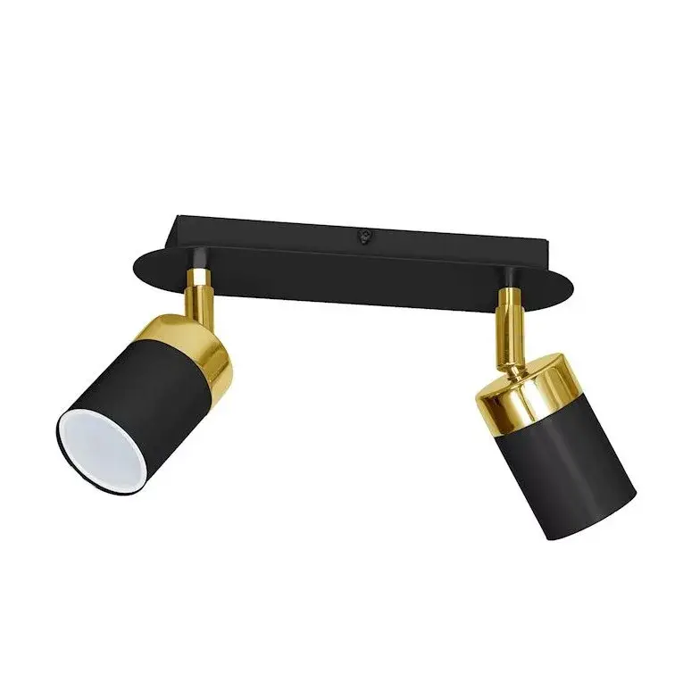 JOKER BLACK GOLD mennyezeti lámpa 2x GU10 MILAGRO Fém modern stílusban Nézd meg most
