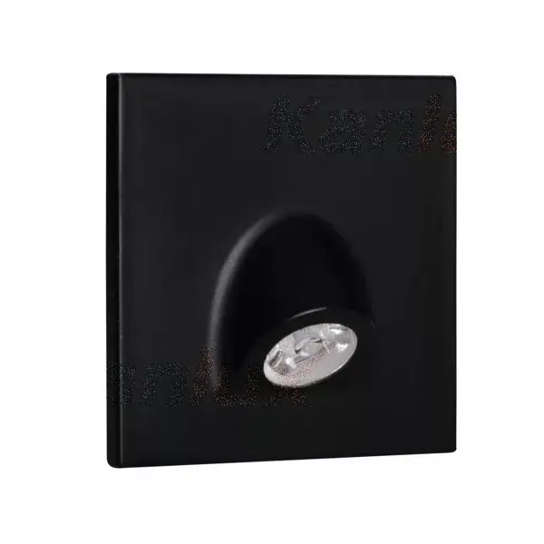 Akciós ár LED lépcsős lámpatest MEFIS fekete 0,7W 35lm 4000K semleges 12V Kanlux