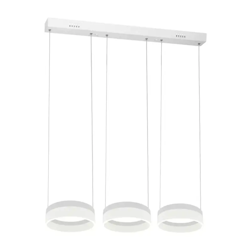 RING függőlámpa 36W három kör fehér LED IP20 Fém és akril modern stílusú Milagro Szuper ajánlat