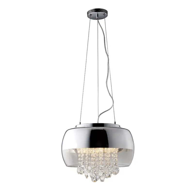 LUNA függőlámpa 3x E14 Fém és üveg IP20 Milagro Crystals Glamour stílus Kedvezményes ár
