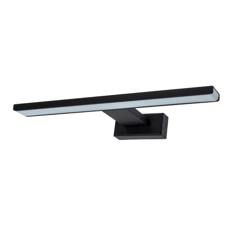 SHINE téglalap alakú fekete 7W LED fali lámpa.Fém és IP44 Milagro anyagból Bestseller