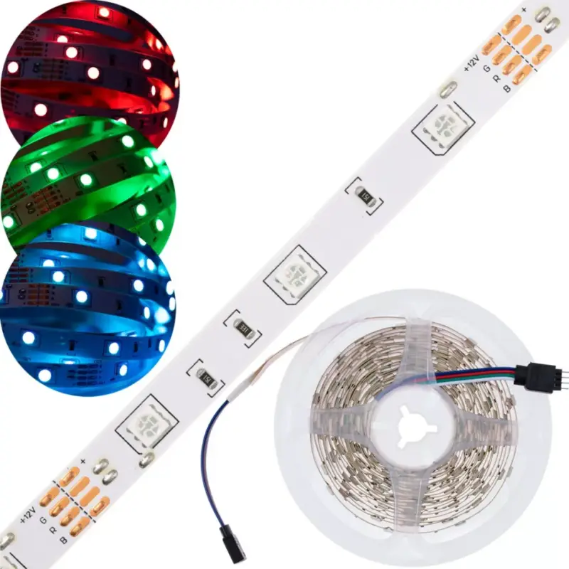 LED szalag 12V 36W 150LED 5050 RGB 10mm 5m - akció Ne maradj le