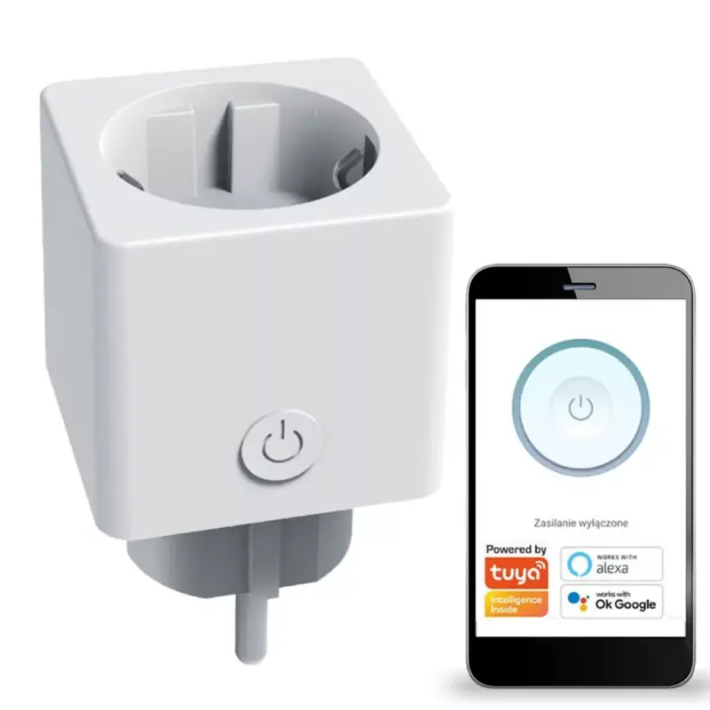 Különleges ajánlat EU WiFi aljzat teljesítménymérővel 230V max. 16A 3600W Smart TUYA SPECTRUM
