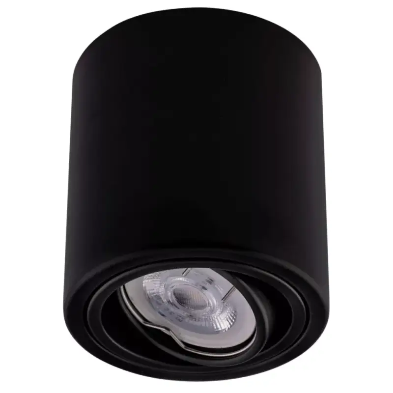 Felületre szerelhető HALOGÉN lámpatest alumínium fekete SPOT TUBE 10cm LED GU10 Bellaluxhoz Kihagyhatatlan ajánlat