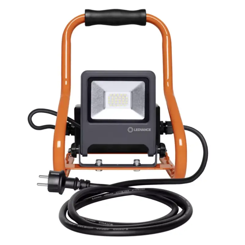 LED-es reflektor 20W 1700lm 4000K + 2x 230V-os aljzat MUNKALÁMPÁK R-ÁLLVÁNY LEDVANCE Work Hordozható Ajánlat