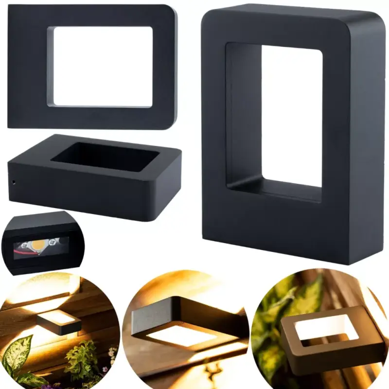 Ne maradj le Kerti lámpa lámpatest FACADE WALL LED lámpa 6W Málta fekete