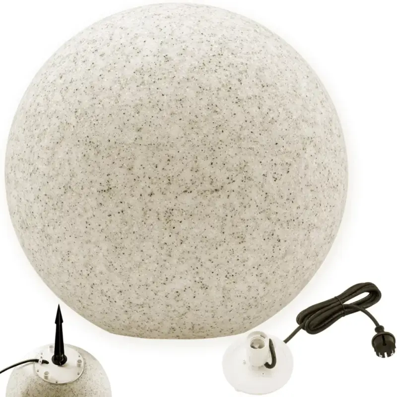 Kiárusítás Kültéri kerti lámpa 230V E27 BULLET 40cm Stone