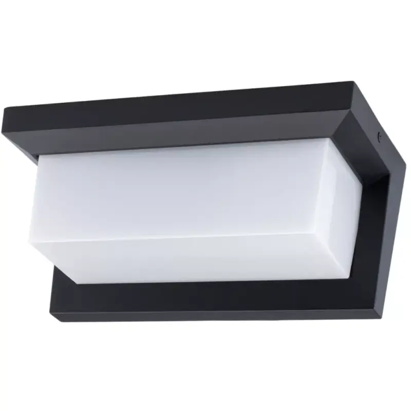 Kerti fali lámpa E27 CETUS BLACK Négyszögletű Outlet
