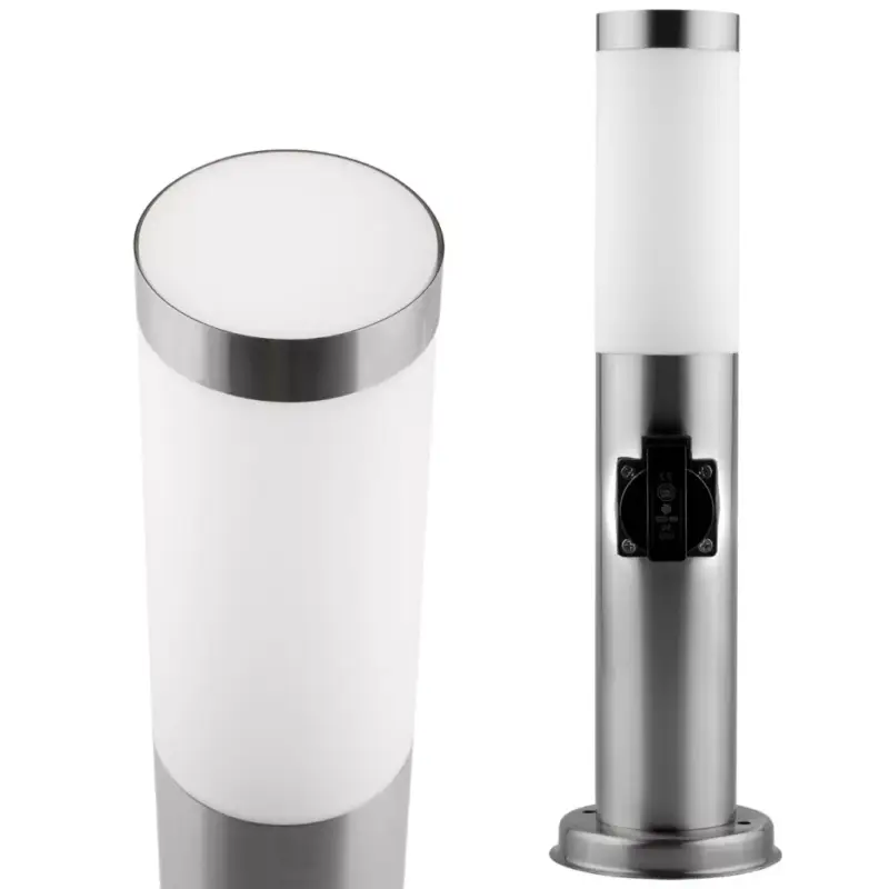 Korlátozott ajánlat Kerti lámpa E27 INOX POST 45cm 230V-os aljzattal Lumiled