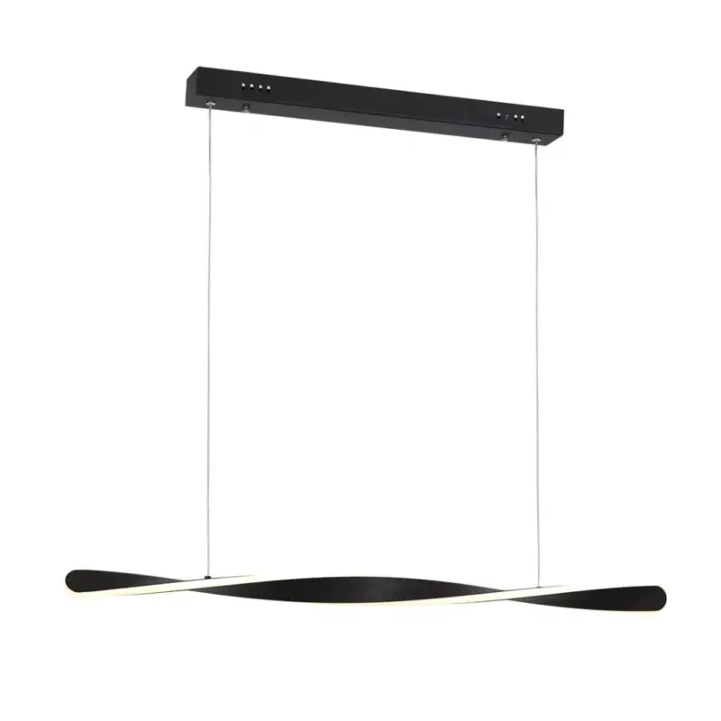 SWIRL 24W LED hosszúkás hajlított függőlámpa fekete ML5498 Milagro fém + műanyag Szezonális akció